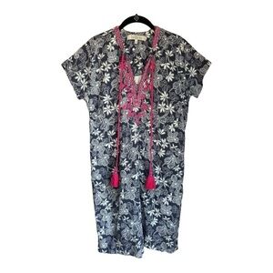 Bella Tu Embroidered Beaded Tunic Dress Size XXL